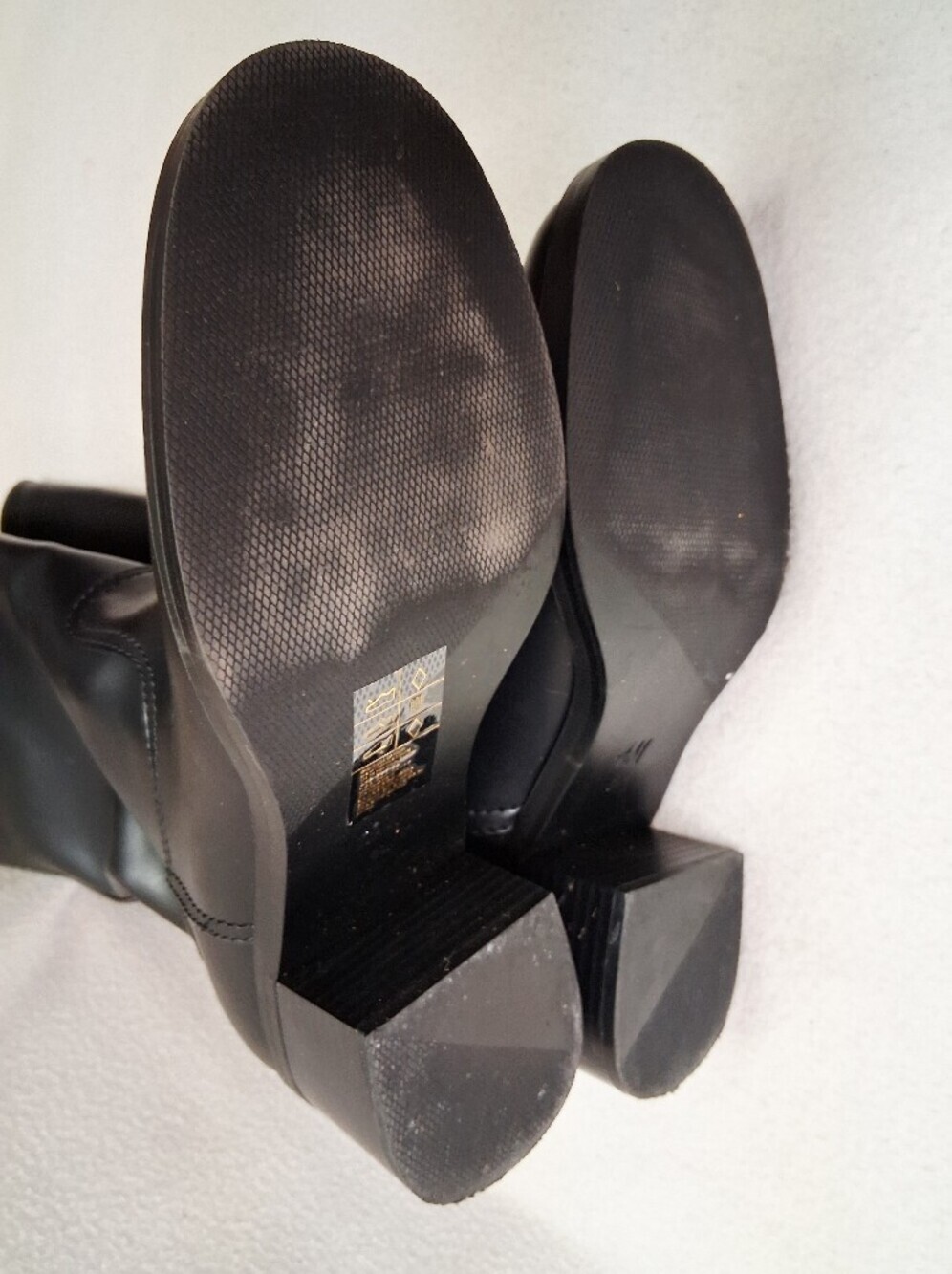 H&M Black Over-the-Knee Smooth Leather Boots - Picture 5 of 5